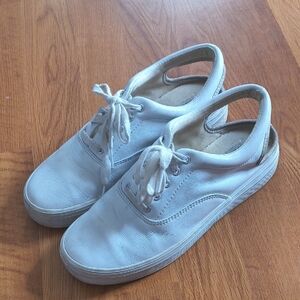 Vintage Keds White Slip-On Backless Sneakers